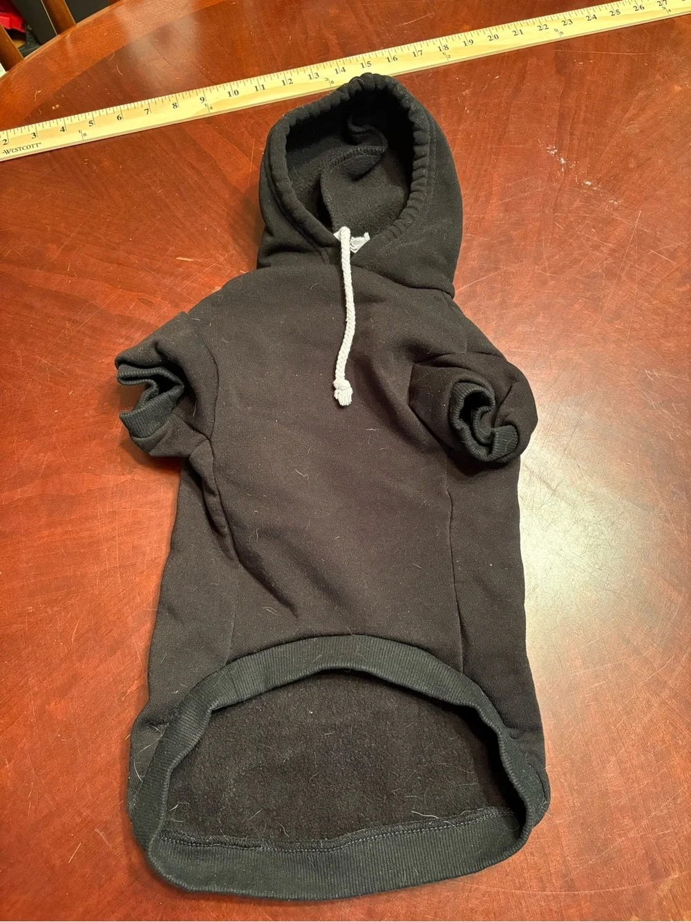 NIRVANA Black Pet Hoodie with White Smiley Logo